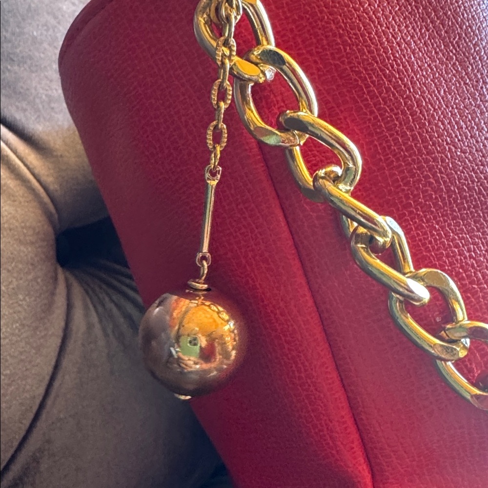 Love Moschino Red Leather Tote - Picture 11 of 11